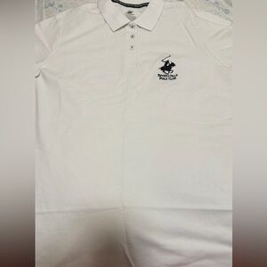 Beverly Hills Polo Club Cream Polo Shirt